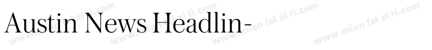 Austin News Headlin字体转换